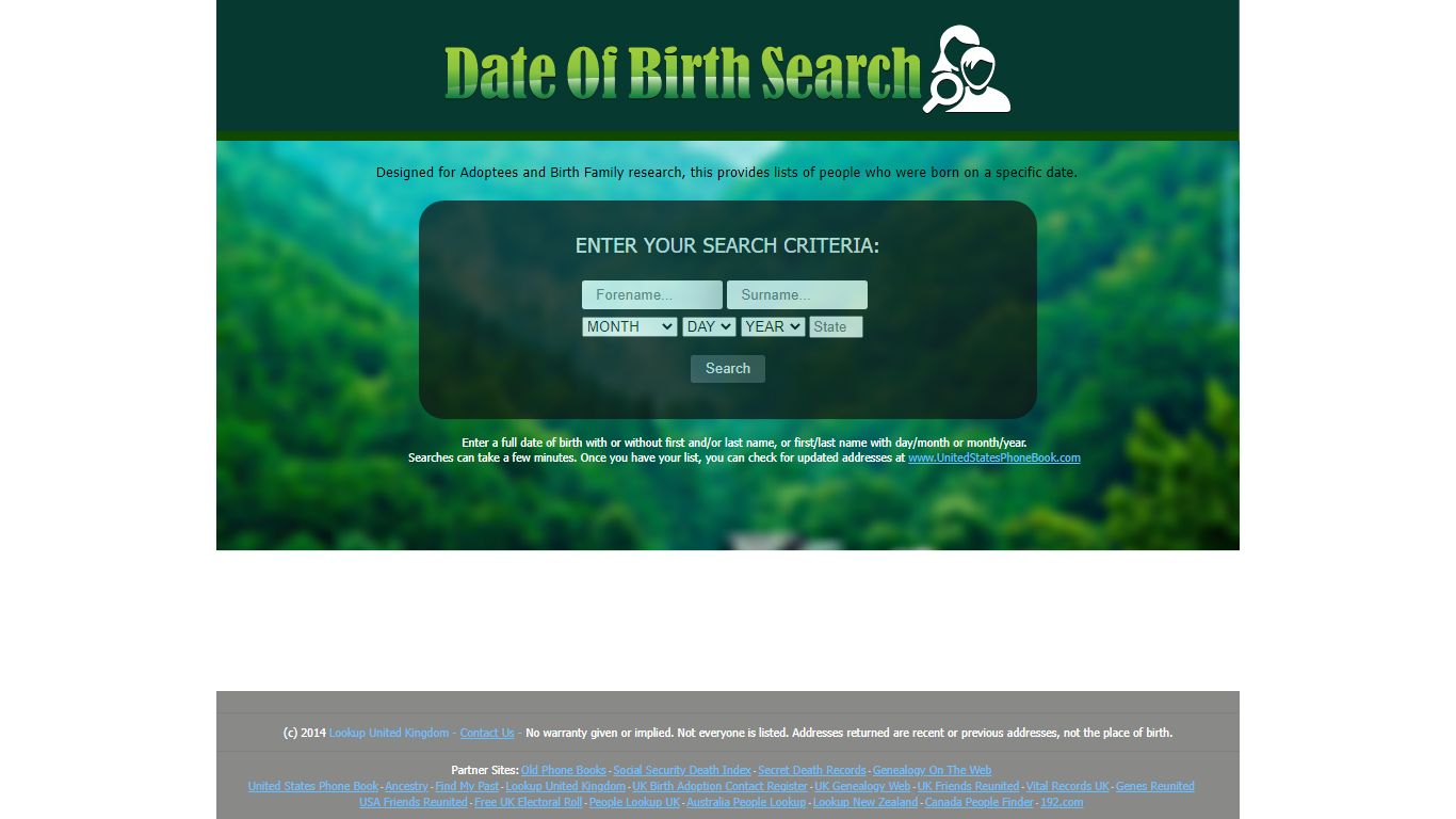 DateOfBirthList.com - DateOfBirthSearch.com - Date of Birth List Search ...